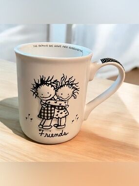 Black and White Friends Children of the Inner Light Enesco Coffee Mug 2010